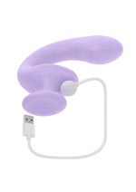 Load image into Gallery viewer, Playboy Rev Me Up Rechargeable Silicone Dual Vibrator with Clitoral Stimulator