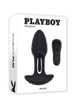 Load image into Gallery viewer, Playboy Rim Shot Rechargeable Silicone Anal Plug - Black
