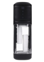 Load image into Gallery viewer, Playboy Side Piece Rechargeable Silicone Warming Sliding Stroker - Black
