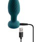 Playboy Spinning Tail Teaser Rechargeable Silicone Rotating Anal Plug with Remote Control