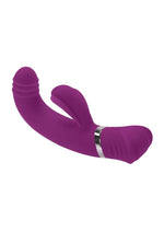 Load image into Gallery viewer, Playboy Tap That Rechargeable Silicone Vibrator with Clitoral Stimulator
