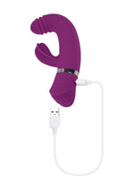Load image into Gallery viewer, Playboy Tap That Rechargeable Silicone Vibrator with Clitoral Stimulator
