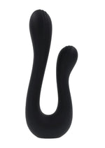 Load image into Gallery viewer, Playboy The Swan Rechargeable Silicone Dual Vibrator - Black
