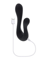 Load image into Gallery viewer, Playboy The Swan Rechargeable Silicone Dual Vibrator
