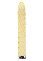 Load image into Gallery viewer, Playboy Twist Of Fate Rechargeable Glass Twirling Vibrator - Yellow

