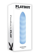 Load image into Gallery viewer, Playboy Unicorn Silicone Rechargeable Vibrating Bullet - Blue

