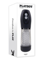 Load image into Gallery viewer, Playboy Whirlwind Rechargeable Thrusting and Spinning Stroker - Black