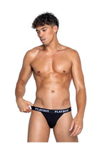 Load image into Gallery viewer, Playboys Mens Modal Jockstrap - Black/White - XLarge