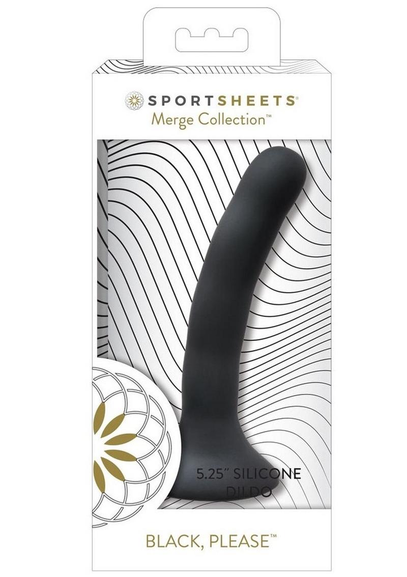 Please Silicone Dildo - Black - 5.25in