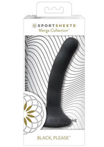Load image into Gallery viewer, Please Silicone Dildo - Black - 5.25in
