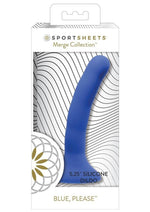Load image into Gallery viewer, Please Silicone Dildo - Blue - 5.25in
