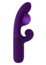 Load image into Gallery viewer, Pleasure Puff Rechargeable Silicone Expandable Rabbit Vibrator - Purple
