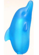 Load image into Gallery viewer, Pleasure Silicone Sleeve For Eggs Or Bullets - Dolphin - Blue
