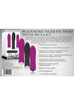 Load image into Gallery viewer, Pleasure Silicone Sleeve Trio with Bullet Kit
