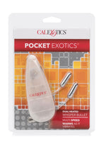 Load image into Gallery viewer, Pocket Exotics Dual Heated Whisper Bullets - Silver
