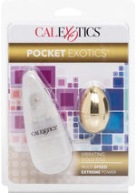 Load image into Gallery viewer, Pocket Exotics Vibrating Gold Egg - Gold
