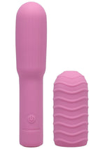 Load image into Gallery viewer, Pocket Rocket Elite Silicone Rechargeable Mini Vibrator with Removable Sleeve - Pink
