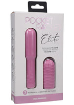 Load image into Gallery viewer, Pocket Rocket Elite Silicone Rechargeable Mini Vibrator with Removable Sleeve - Pink
