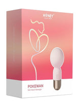 Load image into Gallery viewer, Pokewan Pocket Mini Vibrating Silicone Rechargeable Wand Massager - Pink/Rose Gold