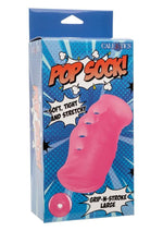 Load image into Gallery viewer, Pop Sock Grip N Stroke Masturbator - Pink - Large