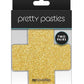 Pretty Pasties Glitter Cross - Black/Gold