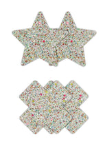 Load image into Gallery viewer, Pretty Pasties Star and Cross - Glow In The Dark/Multicolor