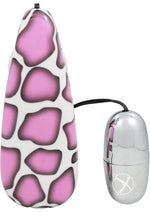 Load image into Gallery viewer, Primal Instinct Bullet with Remote Control - Animal Print/Giraffe Print/Purple
