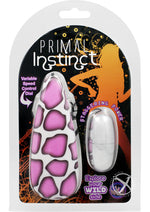 Load image into Gallery viewer, Primal Instinct Bullet with Remote Control - Animal Print/Giraffe Print/Purple
