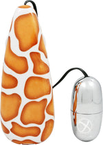Load image into Gallery viewer, Primal Instinct Bullet with Remote Control - Animal Print/Giraffe Print/Orange
