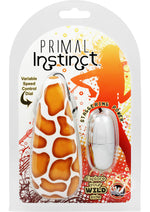 Load image into Gallery viewer, Primal Instinct Bullet with Remote Control - Animal Print/Giraffe Print/Orange
