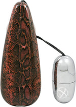 Load image into Gallery viewer, Primal Instinct Bullet with Remote Control - Animal Print/Red/Snake Print
