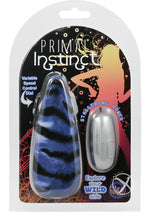 Load image into Gallery viewer, Primal Instinct Bullet with Remote Control - Animal Print/Blue/Tiger Print
