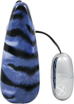 Load image into Gallery viewer, Primal Instinct Bullet with Remote Control - Animal Print/Blue/Tiger Print
