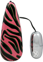 Load image into Gallery viewer, Primal Instinct Bullet with Remote Control - Animal Print/Pink/Zebra Print
