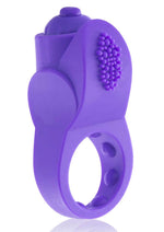 Load image into Gallery viewer, Primo Apex Silicone Vibrating Ring - Purple
