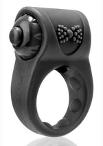 Load image into Gallery viewer, Primo Tux Silicone Vibrating Ring - Black
