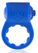 Load image into Gallery viewer, Primo Tux Silicone Vibrating Ring - Blue
