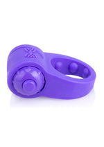 Load image into Gallery viewer, Primo Tux Silicone Vibrating Ring - Purple
