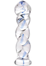 Load image into Gallery viewer, Prisms Soma Twisted Glass 5.75in Dildo - Clear