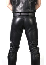 Load image into Gallery viewer, Prowler Red Leather Jeans - Black - 28in