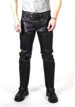 Load image into Gallery viewer, Prowler Red Leather Jeans - Black - 32in