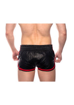 Load image into Gallery viewer, Prowler Red Leather Sport Shorts - Black/Red - Large