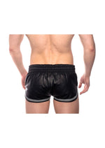 Load image into Gallery viewer, Prowler Red Leather Sport Shorts - Black/Gray/Grey - XSmall