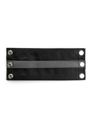 Prowler Red Leather Wrist Wallet - Black/Gray/Grey - Large