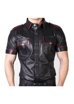 Load image into Gallery viewer, Prowler Red Slim Fit Police Shirt - Black/Multicolor/Red - Medium