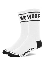 Load image into Gallery viewer, Prowler Red Woof Socks - Black/White