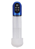 Load image into Gallery viewer, Pumped Engage 6 Function Automatic Rechargeable Penis Pump - Metallic - Blue
