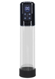 Pumped Megalift Automatic 6 Function Rechargeable Penis Pump - Black