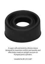 Load image into Gallery viewer, Pumped Silicone Pump Sleeve - Black - Large