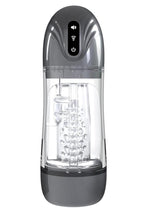 Load image into Gallery viewer, Pumped Sonicpull 10 Function Multimedia Enhanced Masturbator - Grey/Gun Metal
